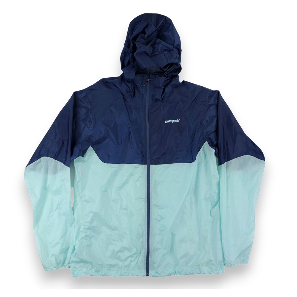 Patagonia Houdini Windbreaker Jacket Mens XL Blue Turquoise 85190